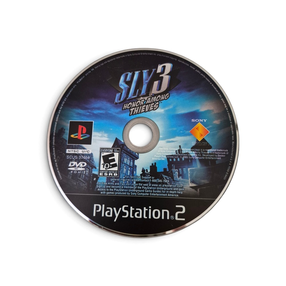 Sony Sly 3 Honor Among Thieves Video Game PS2 Disc Only Blue